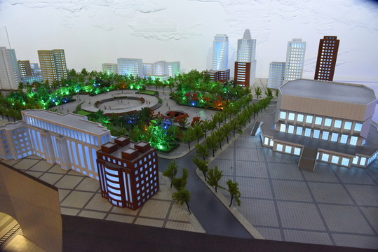 城市廣場模型