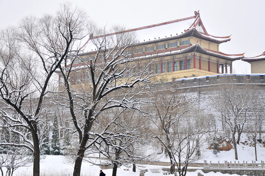 雪后的范公亭公園