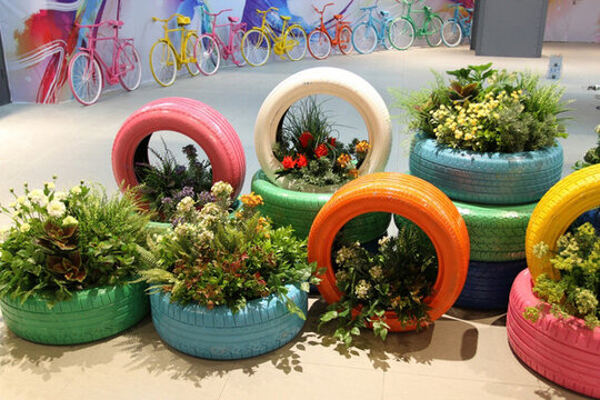 商場 園林 花車 商場內(nèi)部