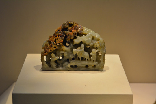遼金人物山子