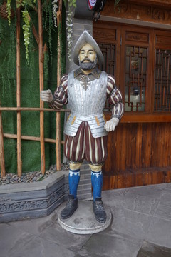 古代人物雕塑 西部人物雕塑