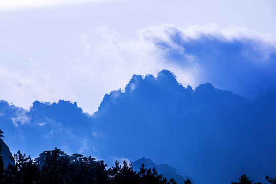 水墨黃山