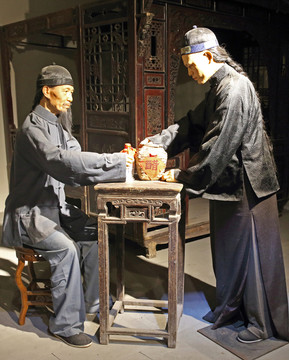 清代人物泥塑