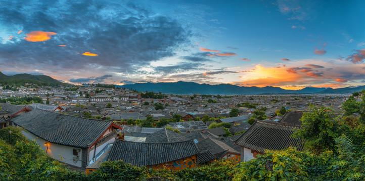 麗江古城全景