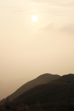 山上夕陽