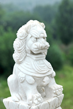 石頭獅子 石柱 石欄桿