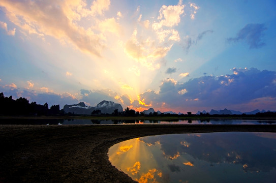 湖景 湖泊