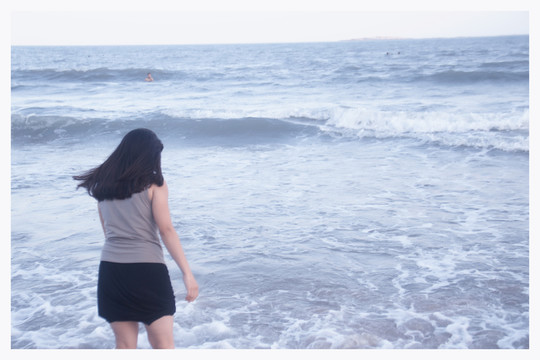 海邊美女