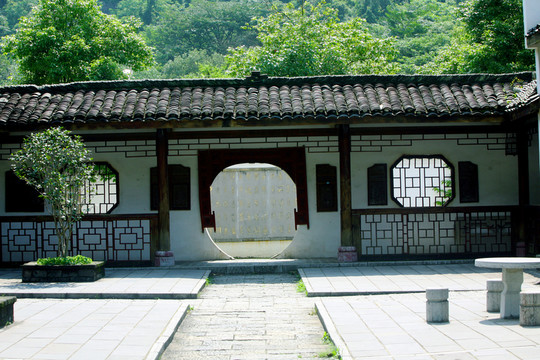 壯族民居 古建筑 瓦房 廣西
