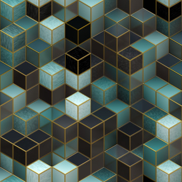 3D立方體背景 TIF無分層
