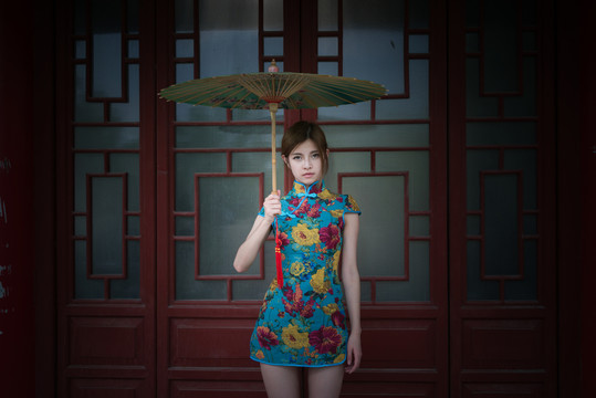 旗袍美女