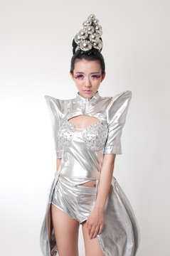 棚拍藝術造型美女