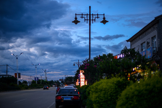 小鎮(zhèn)傍晚