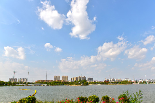 城市湖泊風(fēng)光 金水湖風(fēng)光