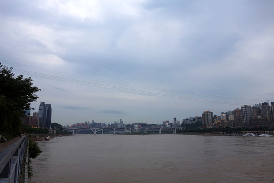 重慶風光 石板坡長江大橋