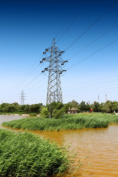 鐵塔 供電 高壓線 電塔 電力