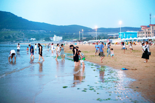 傍晚海灘