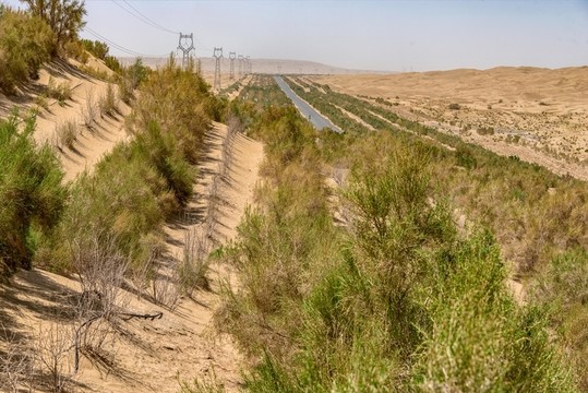 新疆輪臺沙漠公路
