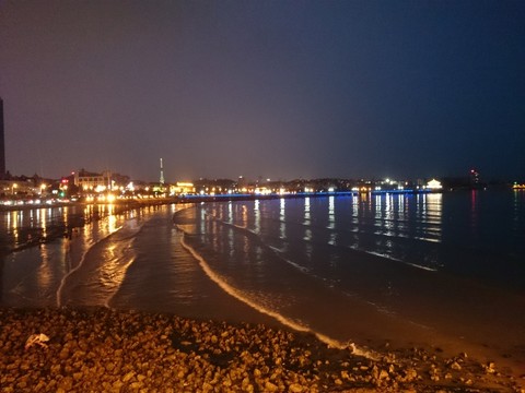 青島棧橋夜景