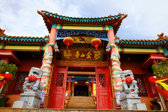 金山寺 古廟 建筑