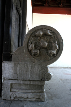 太平天國 忠王府 抱鼓門墩石