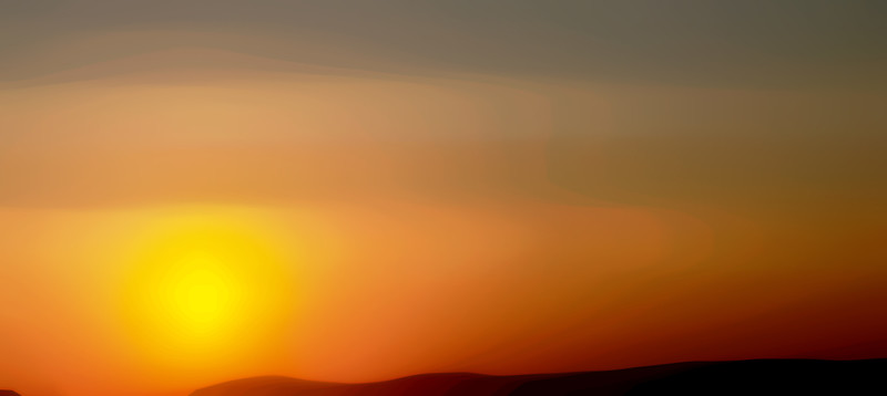 夕陽無框畫