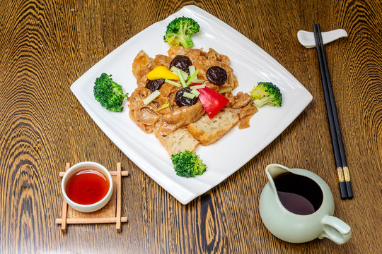 冬菇香焗面筋1