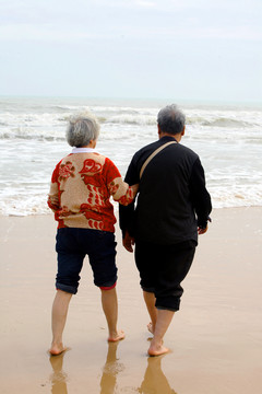 海邊漫步