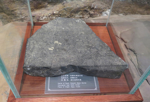 三峽博物館展品灰黑色微晶灰?guī)r