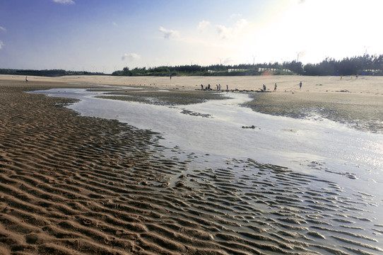 沙丘水流