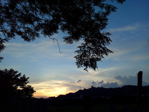 落日景觀 夕陽西下