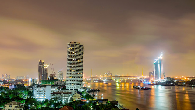 曼谷 湄南河夜景