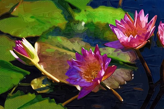 花卉油畫