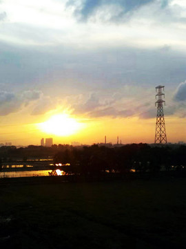 夕陽剪影