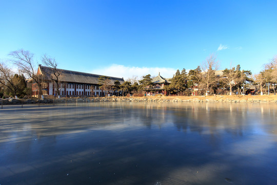 北大校園未名湖紅四樓備齋體齋