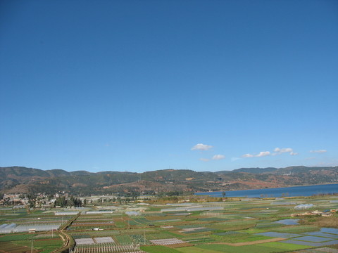 田園湖泊