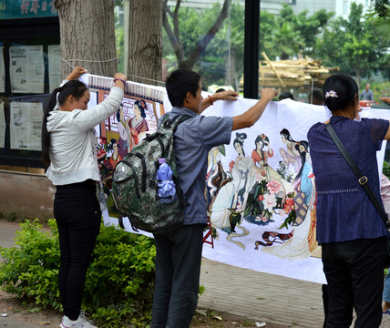 十字繡 看畫展