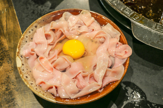 重慶火鍋菜綠色毛肚