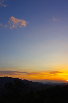 夕陽接