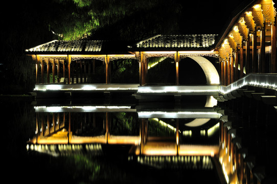 杭州浴鵠灣霽虹橋夜色
