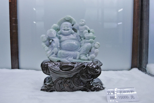 翡翠彌勒佛 玉佛 玉雕