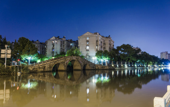 杭州運河夜景