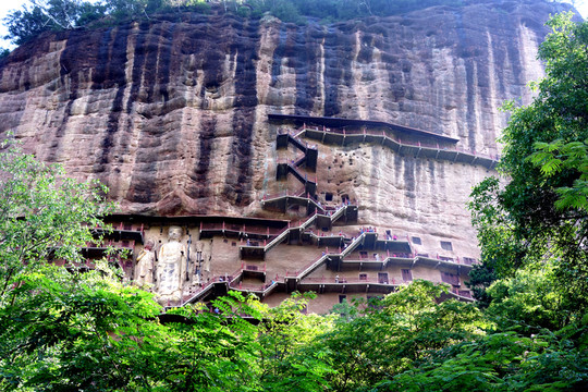 甘肅天水麥積山