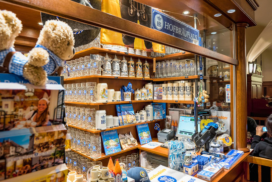 慕尼黑宮廷啤酒屋紀(jì)念品店