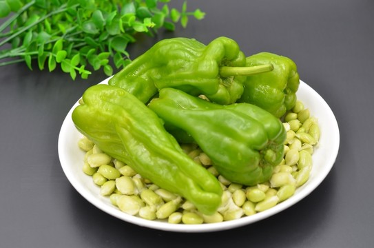 青椒毛豆