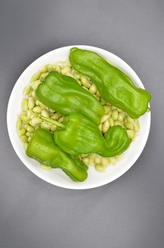 青椒毛豆