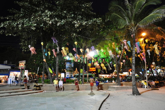 泰國(guó)街景 泰國(guó)夜景夜市