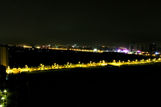 夜景 路燈