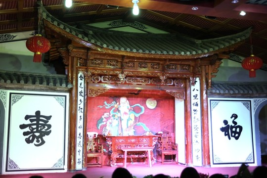 白族風(fēng)格建筑舞臺