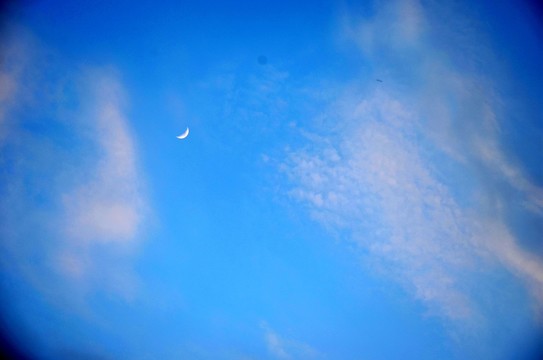 天空云彩 云彩 藍(lán)天 晚霞